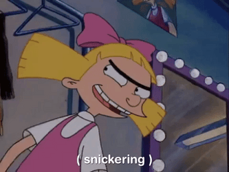Hey Arnold Helga Pataki Snickering GIF