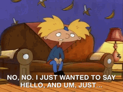 Hey Arnold Just Saying Hi  GIF