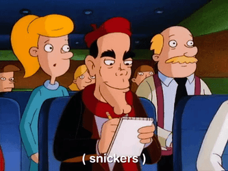 Hey Arnold Mr Leichliter Snickering GIF