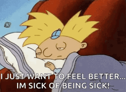 Hey Arnold Sick Cold GIF