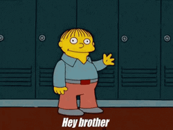 Hey Brother Ralph Wiggum The Simpsons GIF