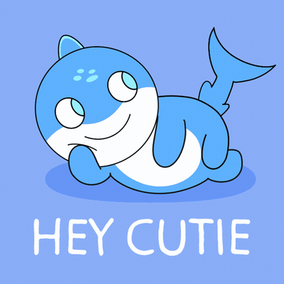 Hey Cutie Shark GIF