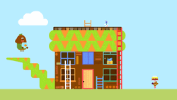 Hey Duggee Snake Gripping The House GIF