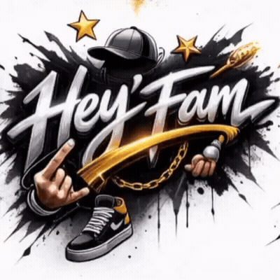Hey Fam Band Logo GIF