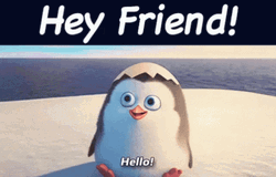 Hey Friend Hello Penguin