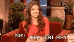 Hey Girl Anna Kendrick Waving GIF