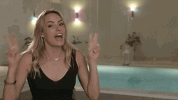 Hey Girl Hey Peace Sign GIF