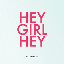 Hey Girl Simple Text Animation GIF