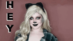 Hey Girl Werewolf Makeup GIF