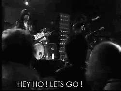 Hey Ho Let's Go Metal Core Band GIF