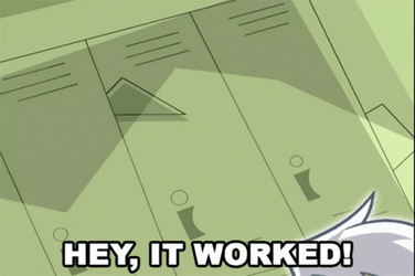 Hey It Worked GIF