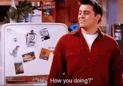 Hey Joey How You Doin  GIF
