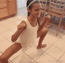 Hey Siri Show Me A Girl Walking With Legs Spread Wide GIF