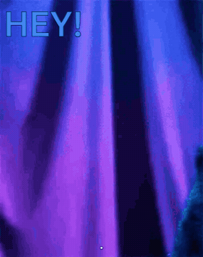 Hey Text On Blue And Purple Background GIF