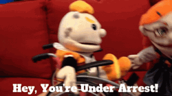 Hey You're Under Arrested GIF