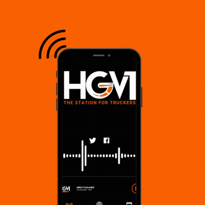 HGVRADIO.com Cell Phone On Orange GIF
