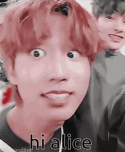 Hi Alice Jisung Skz GIF