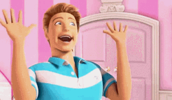 Hi Barbie Excited Ryan Holding Hands GIF