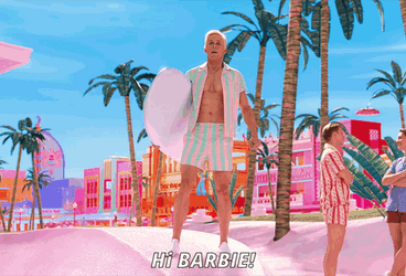 Hi Barbie Hi Ken Margot Robbie Ryan Gosling GIF