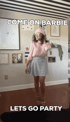 Hi Barbie Lets Go Party Chic Lady GIF