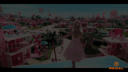 Hi Barbie Waving Rooftop Dreamland GIF