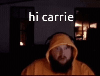 Hi Carrie Text GIF