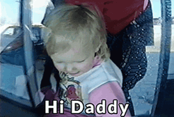 Hi Daddy Cute Baby GIF