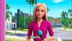 Hi Hello Animated Barbie Dreamhouse GIF