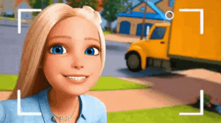 Hi Hello Hola Barbie News Reporter Waving GIF