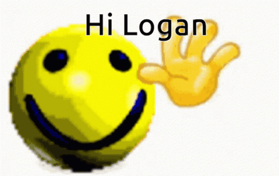 Hi Logan Emoji Waving Hands GIF