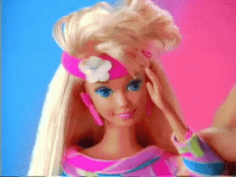 Hi Retro Rocker Barbie Doll GIF