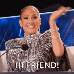Hi There Friend Jennifer Lopez Waving GIF