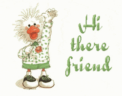 Hi There Friend Vintage Suzy Zoo GIF