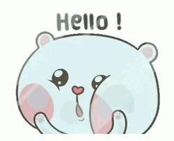 Hi There Puffy Bear Chubby Cheeks GIF