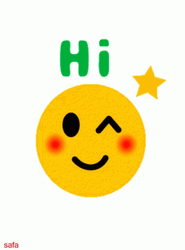 Hi Winking Emoji