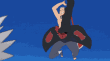 Hidan Attacking & Jumping On Kakashi GIF