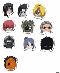 Hidan Chibi Blink Akatsuki Transition GIF