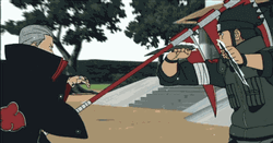Hidan Smooth Fight With Asuma GIF