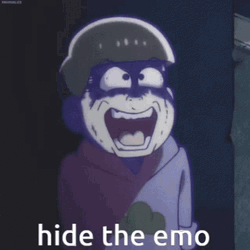 Hide Wacky Emo Boy Mr. Osomatsu GIF