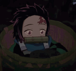 Hiding Nezuko Vs Daki  Demon Slayer GIF