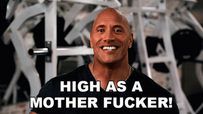 High As A Mother Fucker The Rock GIF