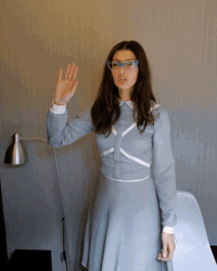High Five Young Woman GIF