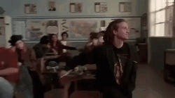 High School Kid Jump Out Window GIF