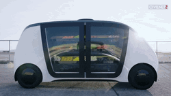 High Tech Robomart Gitex Door Opening GIF