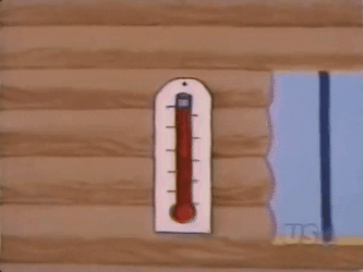 High Temperature Deputy Dawg Using Electric Fan GIF