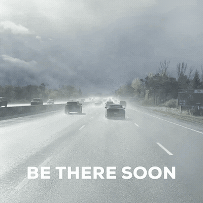 Highway Painting Be There Soon GIF