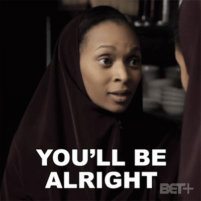 Hijabi Woman Telling Another You'll Be Alright GIF