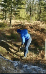Hiker Digging GIF