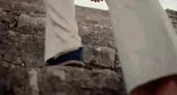 Hiking In Jeremiah Tower On Foot GIF