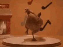 Hilarious Chicken Dance On Stage  GIF
